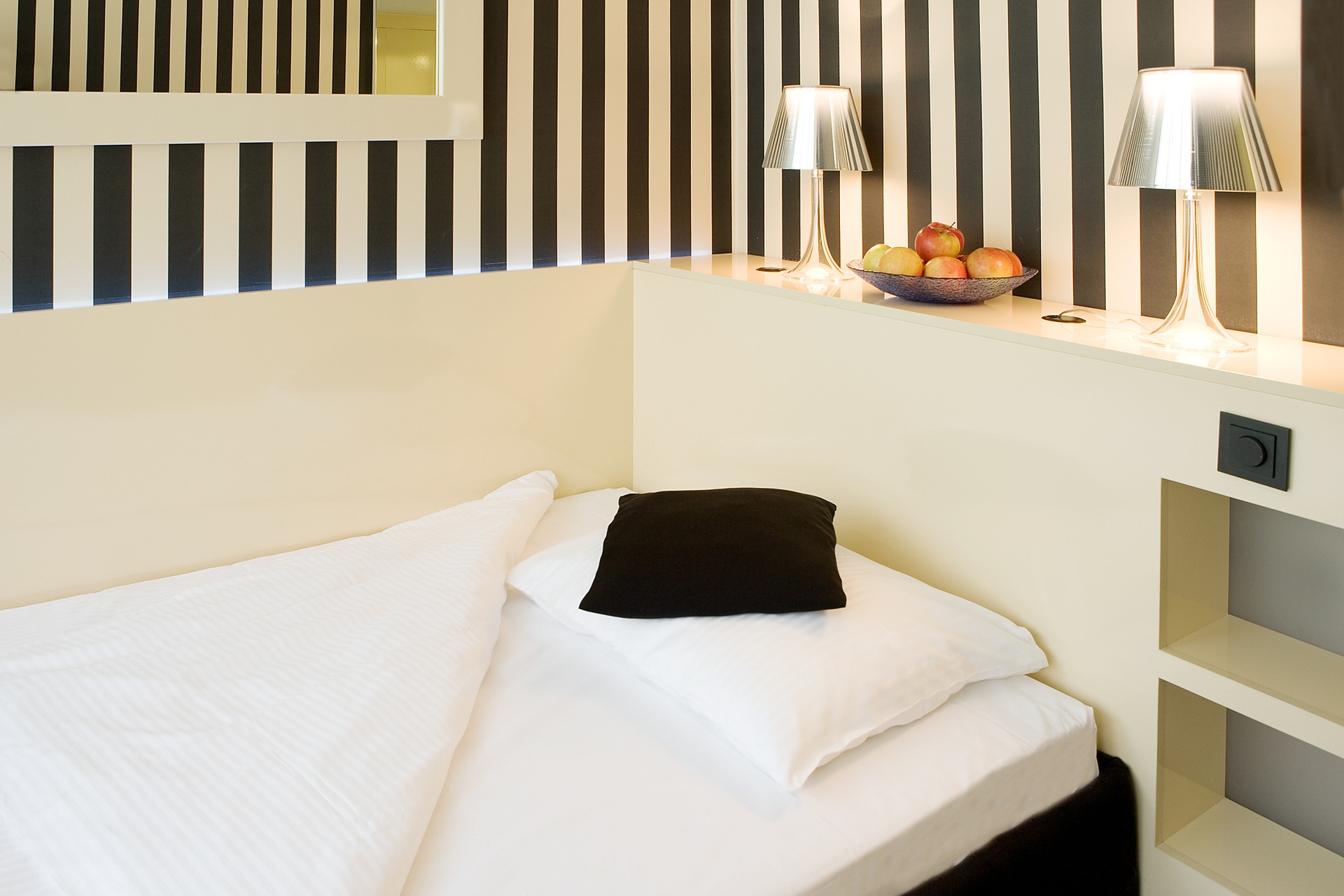 Einzelzimmer im Haus St. Georg Einzelzimmer im relexa hotel Bellevue Hamburg